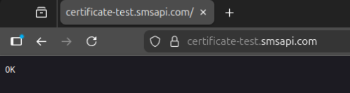 Działający certyfikat